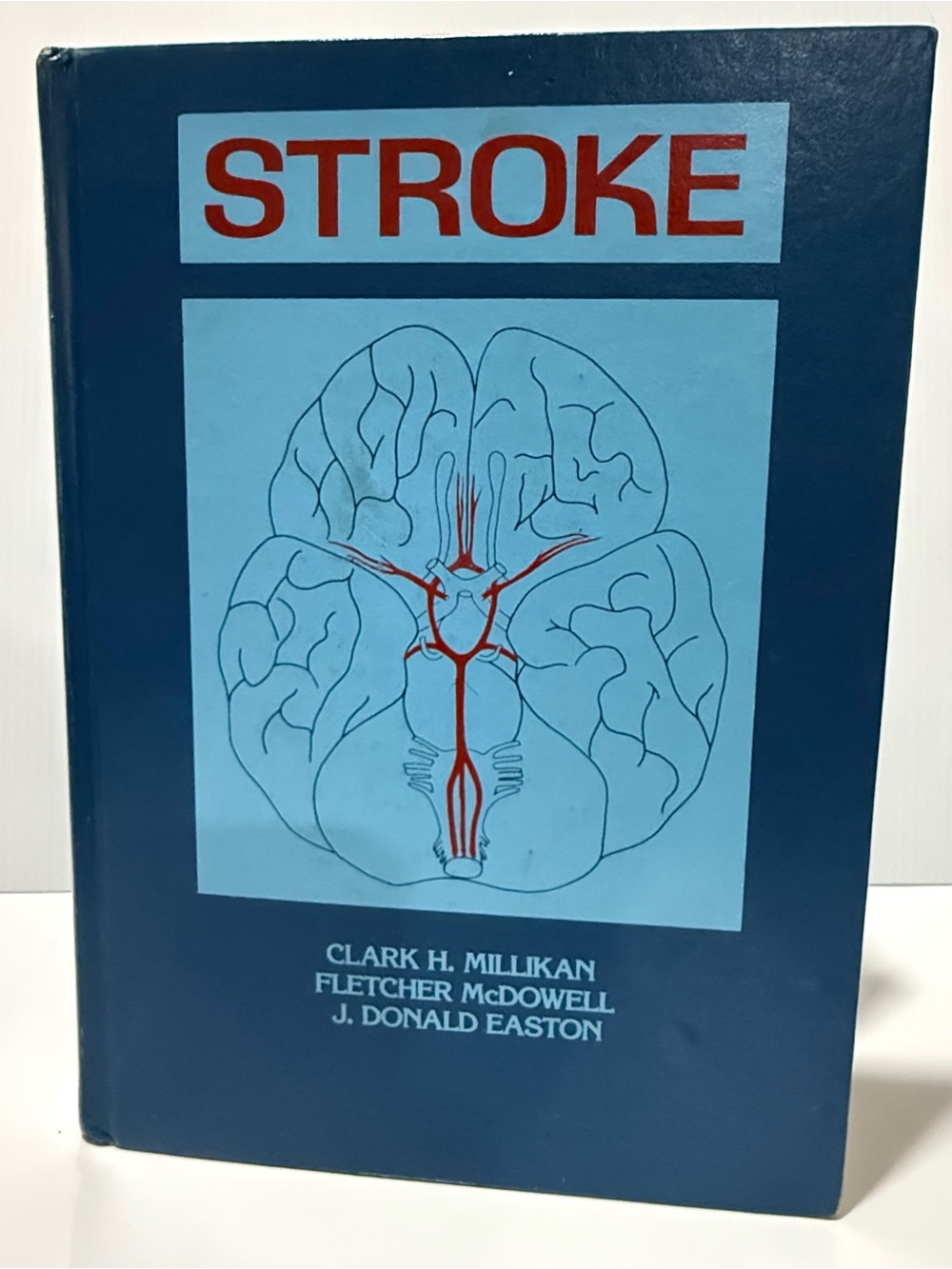 Stroke Hardcover Medical Book - Blue with Red Accents